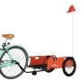 Remolque para bicicletas tela Oxford y hierro naranja y negro by , Bicycle trailers - Ref: Foro24-94194, Price: 101,12 €, Dis...