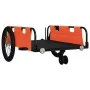 Fahrradanhänger aus Oxford-Stoff und Eisen in Orange und Schwarz von , Fahrradanhänger - Ref: Foro24-94194, Preis: 101,12 €, ...