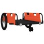Remolque para bicicletas tela Oxford y hierro naranja y negro de , Remolques para bicicletas - Ref: Foro24-94194, Precio: 104...