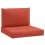 Cojines para sofá de palets 2 uds tela rojo melange by , Cushions for chairs and sofas - Ref: Foro24-4002647, Price: 36,47 €,...