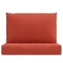 Cojines para sofá de palets 2 uds tela rojo melange by , Cushions for chairs and sofas - Ref: Foro24-4002647, Price: 36,47 €,...