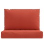Cojines para sofá de palets 2 uds tela rojo melange by , Cushions for chairs and sofas - Ref: Foro24-4002647, Price: 43,18 €,...