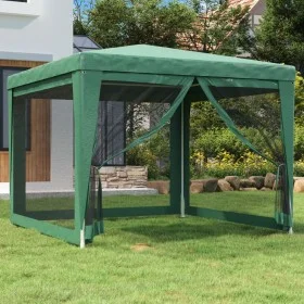 Carpa para fiestas con 4 paredes de malla HDPE verde 3x3 m by , Tents and gazebos - Ref: Foro24-319228, Price: 87,18 €, Disco...
