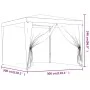 Partyzelt mit 4 grünen HDPE-Netzwänden 3x3 m. von , Zelte und Pavillons - Ref: Foro24-319228, Preis: 87,18 €, Rabatt: %
