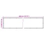 Sichtschutzzaun aus anthrazitgrauem PVC für den Garten, 400x75 cm von , Zaunpaneele - Ref: Foro24-4005373, Preis: 14,28 €, Ra...