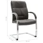 Silla de oficina voladiza de tela gris by , Office chairs - Ref: Foro24-289339, Price: 112,89 €, Discount: %