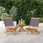 Sillas de jardín 2 uds madera maciza acacia y tela antracita von , Gartenstühle - Ref: Foro24-367691, Preis: 110,34 €, Rabatt: %