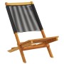 Sillas de jardín 2 uds madera maciza acacia polipropileno negro by , Garden chairs - Ref: Foro24-367687, Price: 112,88 €, Dis...