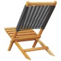 Sillas de jardín 2 uds madera maciza acacia polipropileno negro by , Garden chairs - Ref: Foro24-367687, Price: 112,88 €, Dis...