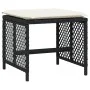 Taburetes de jardín con cojines 4 uds ratán PE negro 41x41x36cm von , Hocker für den Außenbereich - Ref: Foro24-365048, Preis...