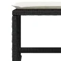 Taburetes de jardín con cojines 4 uds ratán PE negro 41x41x36cm von , Hocker für den Außenbereich - Ref: Foro24-365048, Preis...
