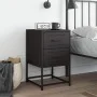 Mesita de noche acero negra 36x39x60,5 cm by , Nightstands - Ref: Foro24-846458, Price: 68,01 €, Discount: %