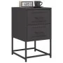 Mesita de noche acero negra 36x39x60,5 cm by , Nightstands - Ref: Foro24-846458, Price: 68,01 €, Discount: %