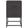 Mesita de noche acero negra 36x39x60,5 cm by , Nightstands - Ref: Foro24-846458, Price: 68,01 €, Discount: %