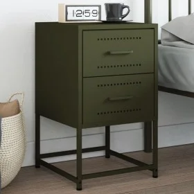Mesita de noche acero verde oliva 36x39x60,5 cm by , Nightstands - Ref: Foro24-846466, Price: 70,86 €, Discount: %