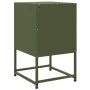 Mesita de noche acero verde oliva 36x39x60,5 cm de , Mesitas de noche - Ref: Foro24-846466, Precio: 70,85 €, Descuento: %