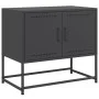Mueble para TV de acero negro 68,5x39x60,5 cm de , Muebles TV - Ref: Foro24-846470, Precio: 54,61 €, Descuento: %