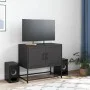 Mueble para TV de acero negro 68,5x39x60,5 cm de , Muebles TV - Ref: Foro24-846470, Precio: 54,61 €, Descuento: %