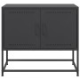 Schwarzer TV-Schrank aus Stahl, 68,5x39x60,5 cm. von , TV-Möbel - Ref: Foro24-846470, Preis: 55,13 €, Rabatt: %