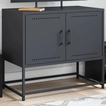 TV-Möbel aus anthrazitgrauem Stahl 68,5x39x60,5 cm von , TV-Möbel - Ref: Foro24-846472, Preis: 56,98 €, Rabatt: %