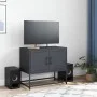 TV-Möbel aus anthrazitgrauem Stahl 68,5x39x60,5 cm von , TV-Möbel - Ref: Foro24-846472, Preis: 56,98 €, Rabatt: %
