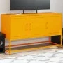 Fernsehmöbel aus senfgelbem Stahl, 100,5x39x60,5 cm. von , TV-Möbel - Ref: Foro24-846479, Preis: 102,67 €, Rabatt: %