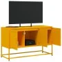 Fernsehmöbel aus senfgelbem Stahl, 100,5x39x60,5 cm. von , TV-Möbel - Ref: Foro24-846479, Preis: 102,67 €, Rabatt: %