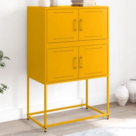 Gelber Senfschrank aus Stahl 68,5x38,5x107 cm von , Sideboards - Ref: Foro24-846485, Preis: 121,04 €, Rabatt: %