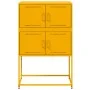 Aparador de acero amarillo mostaza 68,5x38,5x107 cm by , Sideboards - Ref: Foro24-846485, Price: 119,34 €, Discount: %