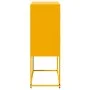 Aparador de acero amarillo mostaza 68,5x38,5x107 cm by , Sideboards - Ref: Foro24-846485, Price: 119,34 €, Discount: %