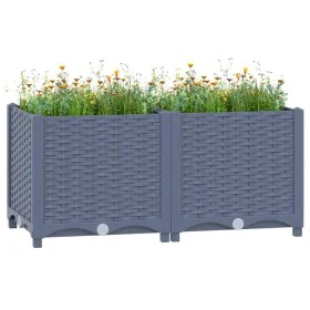 Polypropylene flower bed 80x40x38 cm by vidaXL, Pots and planters - Ref: Foro24-310402, Price: 43,75 €, Discount: %