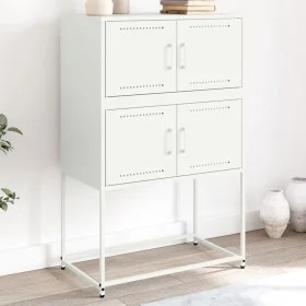 Aparador de acero blanco 68,5x38,5x107 cm by , Sideboards - Ref: Foro24-846487, Price: 81,72 €, Discount: %