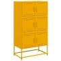 Gelber Senfschrank aus Stahl 68,5x38,5x123,5 cm von , Sideboards - Ref: Foro24-846491, Preis: 113,95 €, Rabatt: %