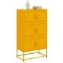 Aparador de acero amarillo mostaza 68,5x38,5x123,5 cm by , Sideboards - Ref: Foro24-846491, Price: 111,17 €, Discount: %