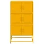 Aparador de acero amarillo mostaza 68,5x38,5x123,5 cm by , Sideboards - Ref: Foro24-846491, Price: 111,17 €, Discount: %
