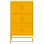 Gelber Senfschrank aus Stahl 68,5x38,5x123,5 cm von , Sideboards - Ref: Foro24-846491, Preis: 113,95 €, Rabatt: %