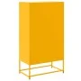 Aparador de acero amarillo mostaza 68,5x38,5x123,5 cm by , Sideboards - Ref: Foro24-846491, Price: 111,17 €, Discount: %