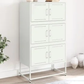 Weißer Stahlschrank 68,5x38,5x123,5 cm von , Sideboards - Ref: Foro24-846493, Preis: 150,22 €, Rabatt: %