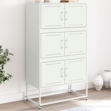 Weißer Stahlschrank 68,5x38,5x123,5 cm von , Sideboards - Ref: Foro24-846493, Preis: 152,21 €, Rabatt: %
