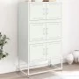 Aparador de acero blanco 68,5x38,5x123,5 cm by , Sideboards - Ref: Foro24-846493, Price: 150,22 €, Discount: %