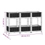 Blumenbeet aus Polypropylen 120x40x71 cm von vidaXL, Töpfe und Pflanzgefäße - Ref: Foro24-310407, Preis: 79,76 €, Rabatt: %
