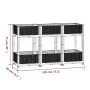 Blumenbeet aus Polypropylen 120x40x71 cm von vidaXL, Töpfe und Pflanzgefäße - Ref: Foro24-310407, Preis: 81,15 €, Rabatt: %