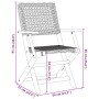 Faltbare Gartenstühle, 8 Stück, Massivholz und schwarzes PE-Rattan von , Gartenstühle - Ref: Foro24-3214558, Preis: 493,41 €,...