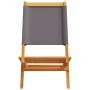 Sillas de jardín plegables 6 uds madera maciza y tela antracita by , Garden chairs - Ref: Foro24-3214641, Price: 314,03 €, Di...