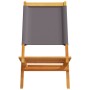 Sillas de jardín plegables 6 uds madera maciza y tela antracita by , Garden chairs - Ref: Foro24-3214641, Price: 320,71 €, Di...