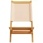 Sillas de jardín plegables 8 uds madera maciza y tela beige by , Garden chairs - Ref: Foro24-3214648, Price: 411,33 €, Discou...