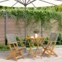 3-teiliges Bistro-Set aus grauem PE-Rattan und Massivholz von , Gartensets - Ref: Foro24-3281851, Preis: 192,11 €, Rabatt: %