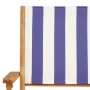 Juego de bistro de 3 piezas tela y madera maciza azul y blanco de , Conjuntos de jardín - Ref: Foro24-3281813, Precio: 152,50...