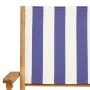 Juego de bistro de 3 piezas tela y madera maciza azul y blanco de , Conjuntos de jardín - Ref: Foro24-3281813, Precio: 160,49...
