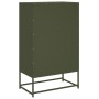 Aparador de acero verde oliva 68x39x111,5 cm de , Aparadores - Ref: Foro24-846606, Precio: 116,87 €, Descuento: %